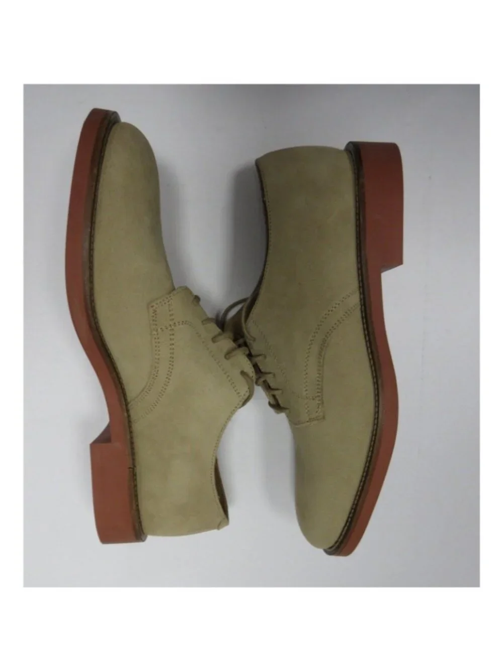 VINTAGE GAP Shoes 10.5 D Khaki Classic Buck Suede Leather Derby NEW